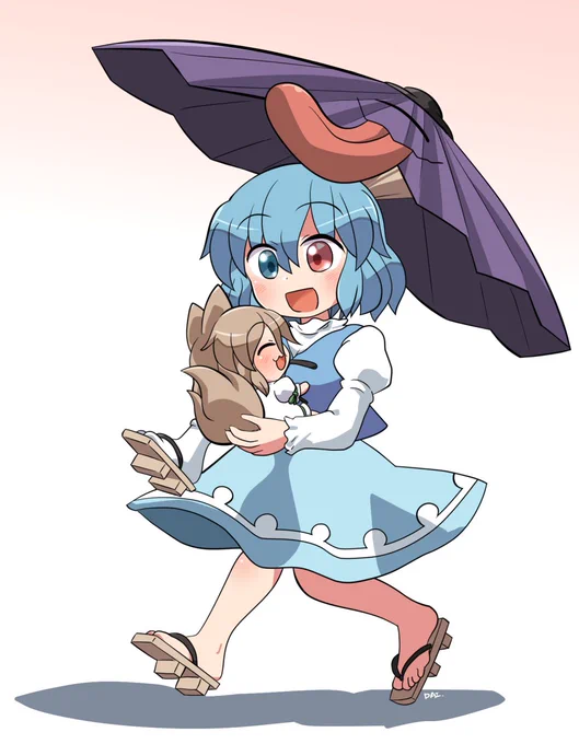 ふたりでおさんぽ #おは東方