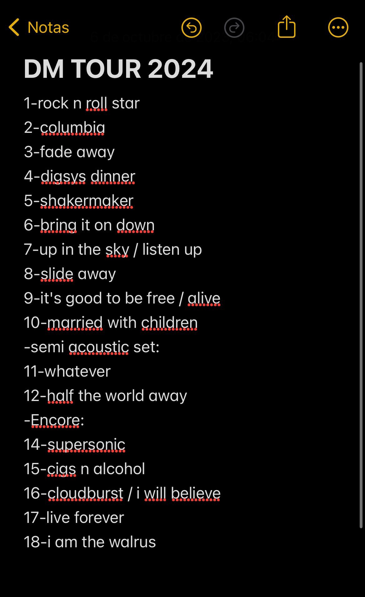 Accept Tour 2024 Setlist Lori Sileas