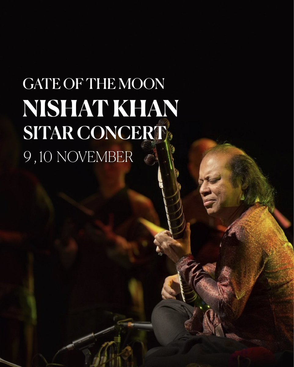 Announcing one of India’s special music giants. Nishat Khan! This man is an incredible classical musician, composing, playing, and championing the sitar! A unique concert awaits!

🗓️ 9 &amp; 10 Nov 

Book online today: bit.ly/3rJ3m1c