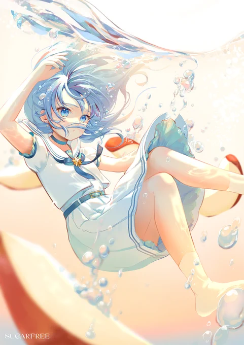 昨年のすいちゃんの絵を少し修正しました #ほしまちぎゃらりー