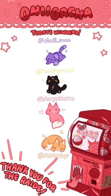 [Stream end] thanks for the cozy vibes as always!! Will be back tomorrow to grind thru more comms >:3 Thank you to   YumiRyuu_04 and AngelCatze for the raids <33! 