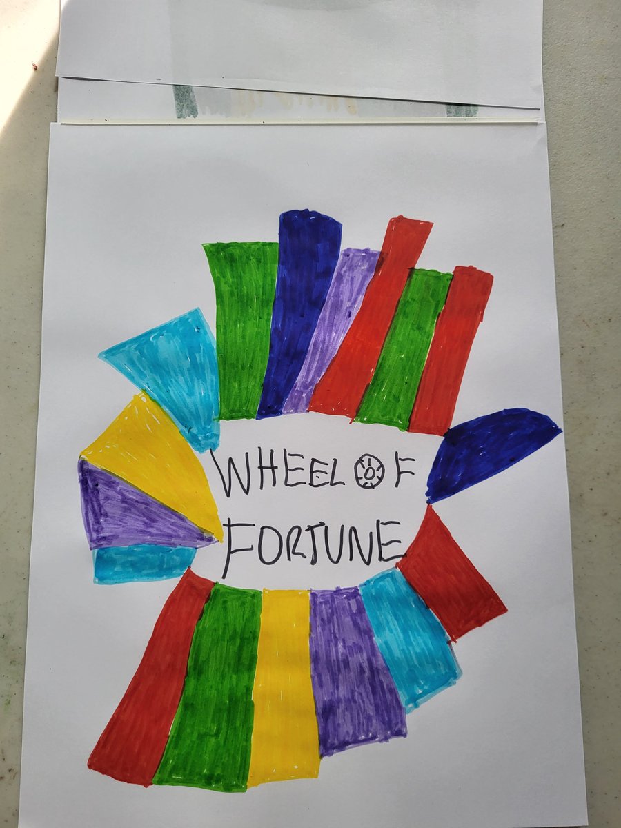 Inktober 2023 day 10 Inktober prompt: fortune. A marker drawing in my Canson XL marker sketchbook of one of my favorite game shows: Wheel of Fortune. 
#wheeloffortune #Wheel #Inktober #Inktober2023 #markers #marker #Canson #Cansonxl #CelebrityWheelOfFortune #patsajak #vannawhite