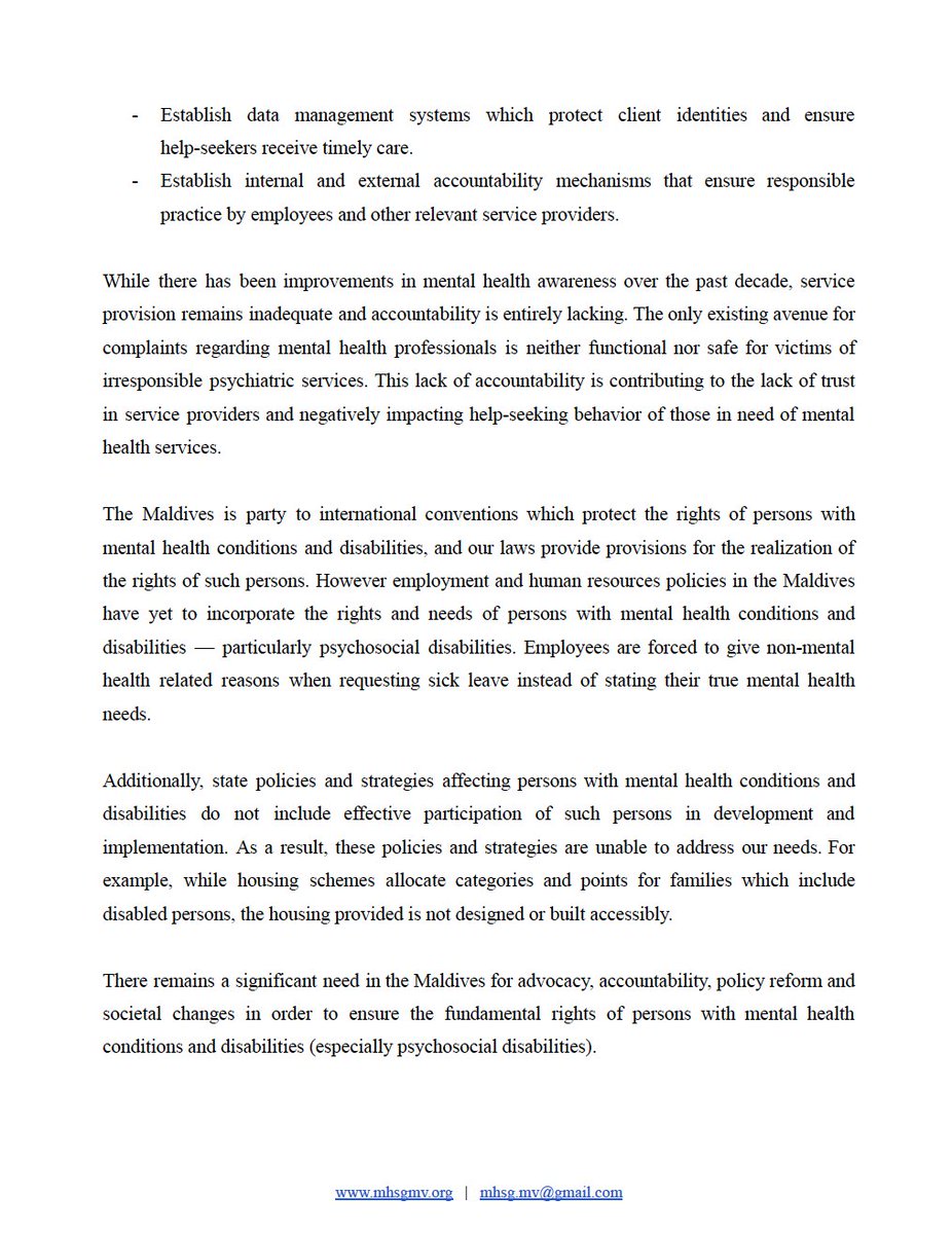 Mental Health Support Group MV tweet media