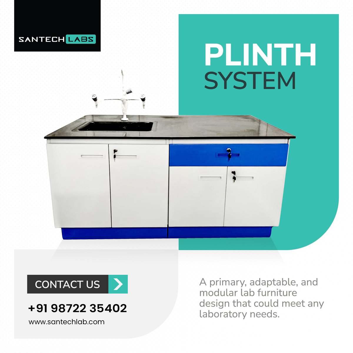 santechlabs's tweet image. Discover the Plinth System by Santech Labs – versatile, efficient, and built to last with corrosion-resistant properties. Invest in longevity!!
.
Visit our website for more info: santechlab.com/product/plinth…
.
#SantechLab #SantechModularLabs #SantechPlinthSystem #ModularLabFurniture