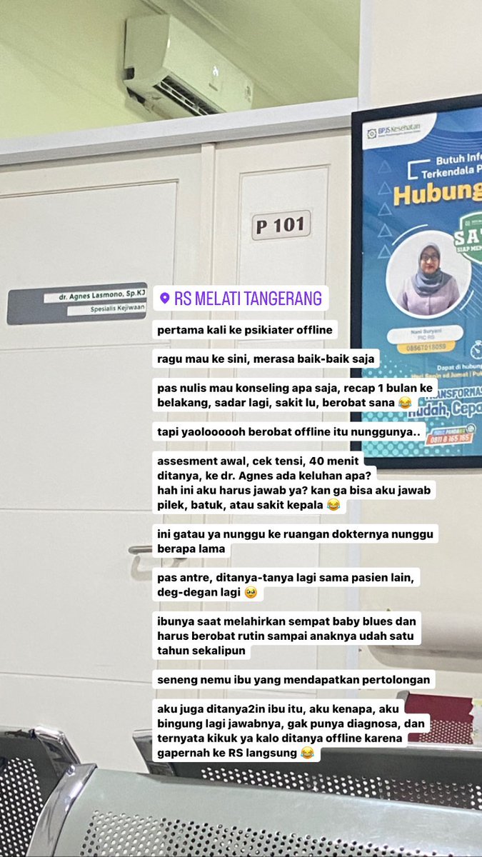 Namanya Sophia Mega
seorang ibu yang memberanikan diri untuk ke psikiater agar bisa:
✅ bekerja 9 to 5 dengan produktif
✅ mengurus anak dan rumah bersama Suami
✅ mewujudkan mimpi dan melahirkan karya

Ini kisahnya...
- A STORYTIME -