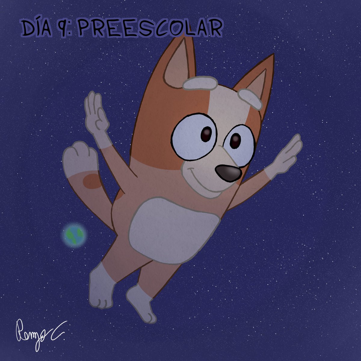 RNZ_Department's tweet photo. Bingo's Dream
Día 9: Preescolar/Preschool
#inktomico #atomonetwork #atomiko #alertaatómica #digitalsketch #cartoondrawing #space #bluey #bingo #blueybingo https://t.co/tfDeIC5JyF