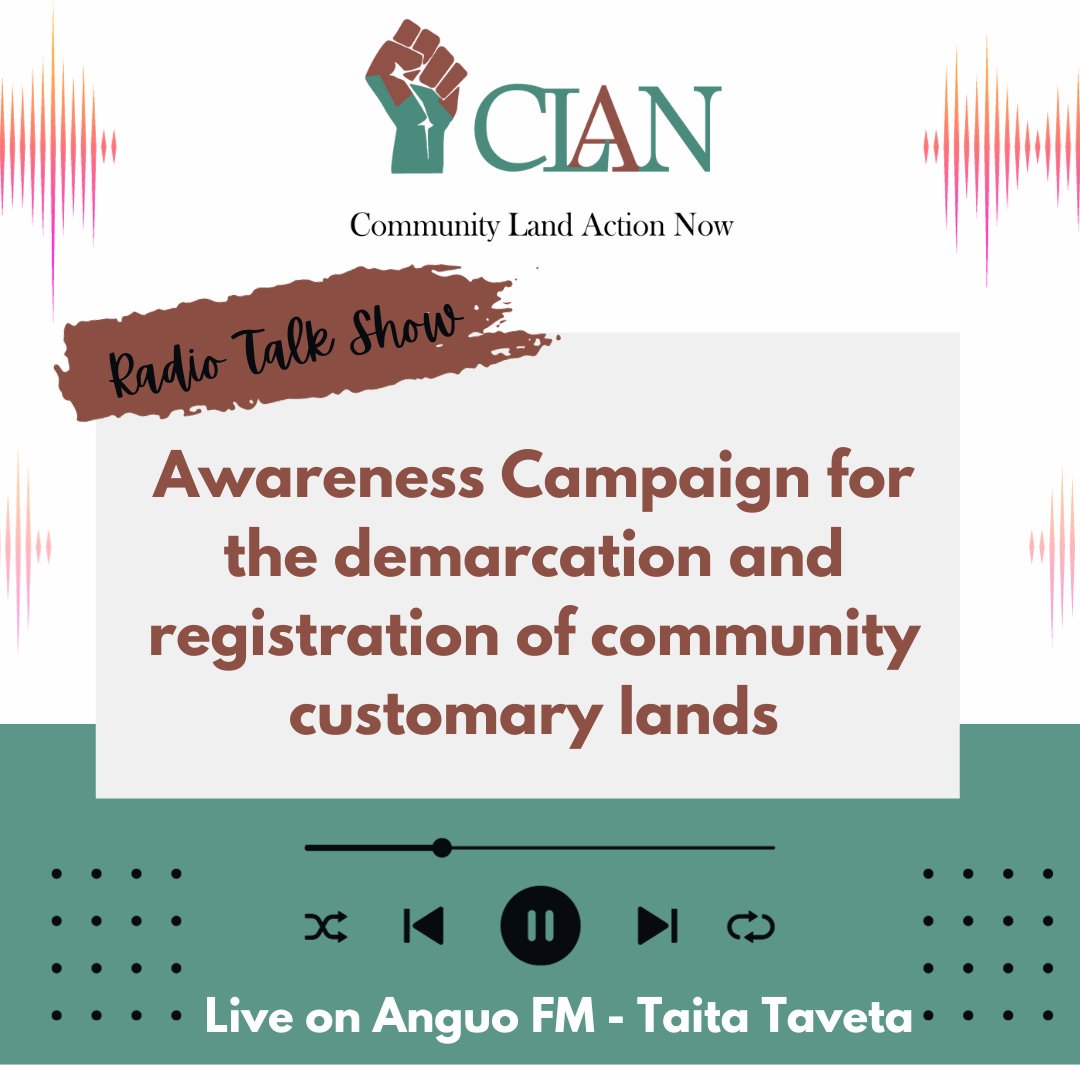 CLAN_Kenya's tweet image. 𝗟𝗜𝗩𝗘 𝗼𝗻 𝗔𝗻𝗴𝘂𝗼 𝗙𝗠 
Today, our #RadioTalkShow series continues on Anguo FM reaching out to the members of the #Swahili community.

Follow Live📷us3.internet-radio.com/proxy/anguofm?…
#TheWeekofCommunityLands #LandRights #IndigenousPeoples