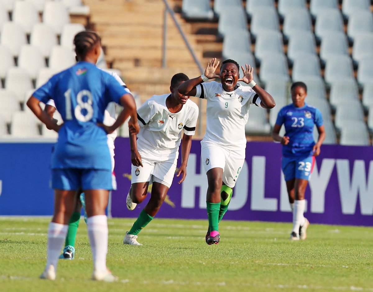 PlatinumFMZW's tweet photo. Zimbabwe women’s national soccer team, The Mighty Warriors 🇿🇼are in another victory after dismissing Namibia by 2 goals to nil in a #CosafaCup2023 in South Africa yesterday.
#MightyWarriors
#zimbabwe
#platinumfmsport https://t.co/ea178nN5Lc