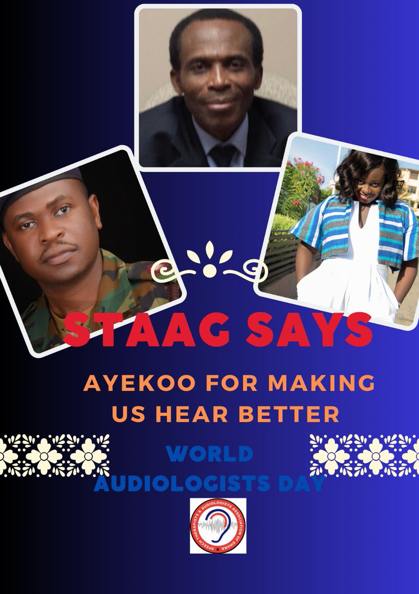 The 10th of October is marked as the World Audiologists day! Today STAAG wants to say Ayekoo to all audiologists in GHANA! 👏🏼👏🏼
#WorldAudiologistsday #audiologyghana