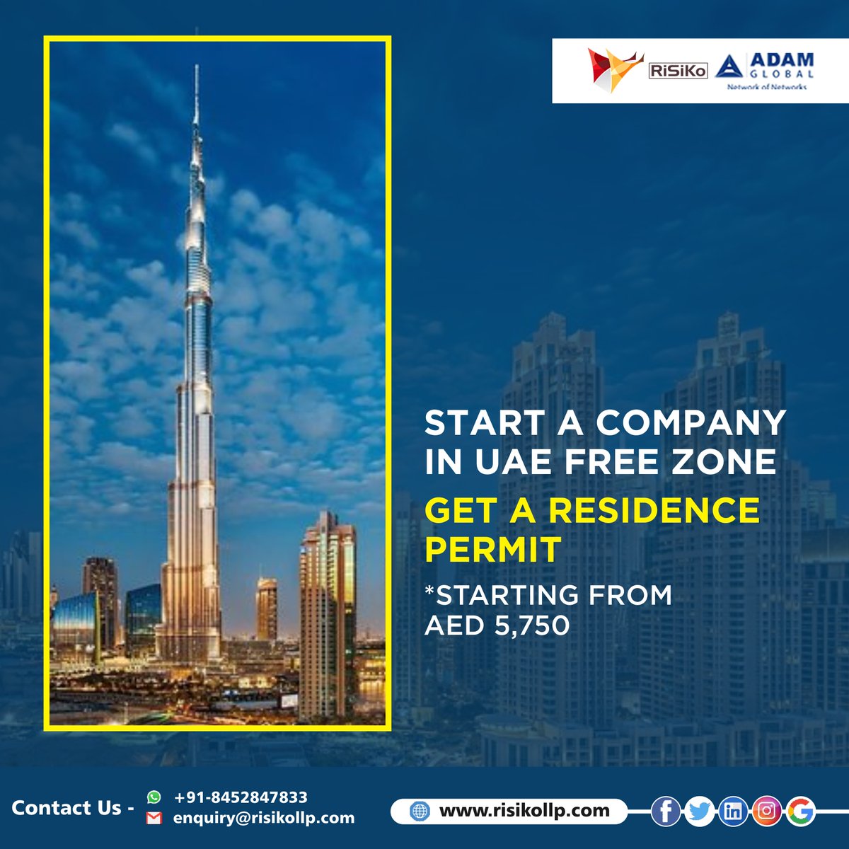 Start a company in USA free zone .
Get a residence permit.
.
.
.
.
.
#Dubai #India #newsetup #company #risikollp #adamglobal #business #companyindubai #financial #adamglobal #globalnetwork #growth #opportunities #businessgrowth #experts #likemindedpeople #businessleads #business