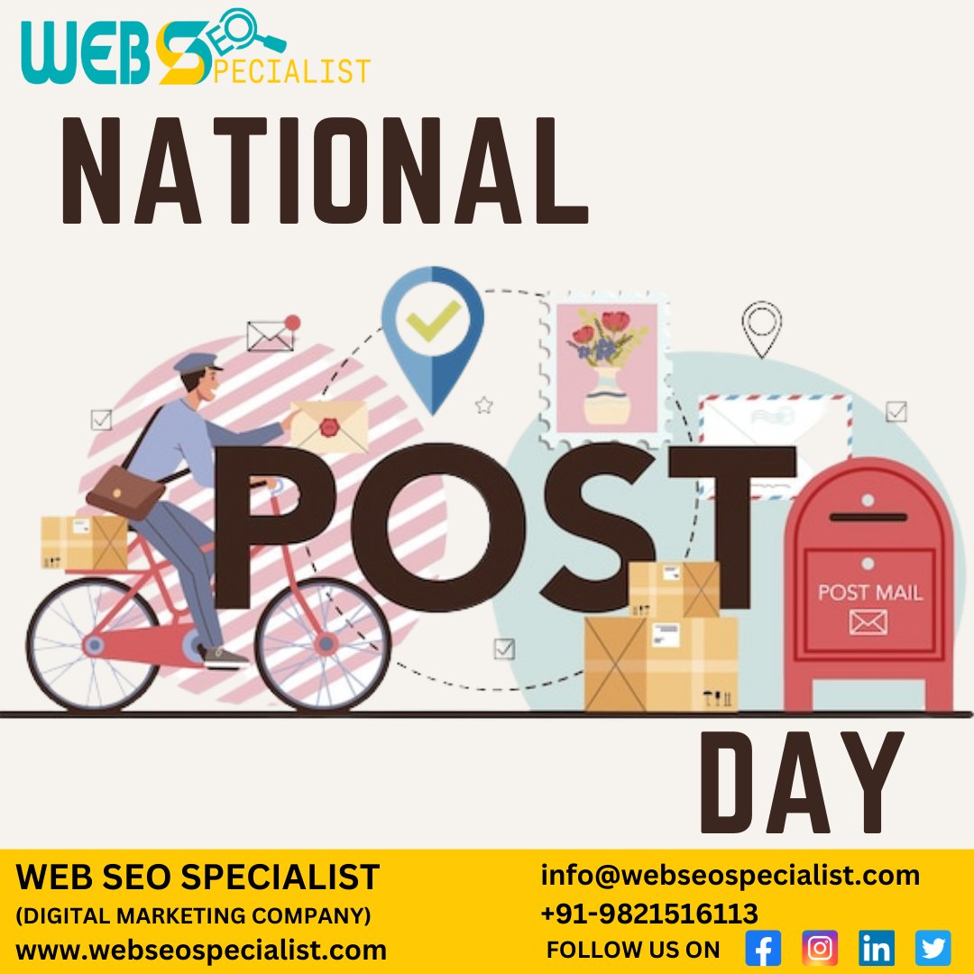 National Post Day is a reminder that even in the digital age, there's still something special about receiving a physical letter.

#NationalPostDay #PostDay #snailmail #letters #stamps #postoffice #mailman #postman #mailcarrier #postalservice #USPS #SaveThePostOffice
