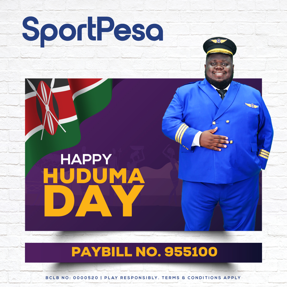 SportPesa's tweet photo. We wish you ALL a Happy Huduma Day!🎊

#ShindaMoreNaSportPesa https://t.co/2c7hiXS2Th