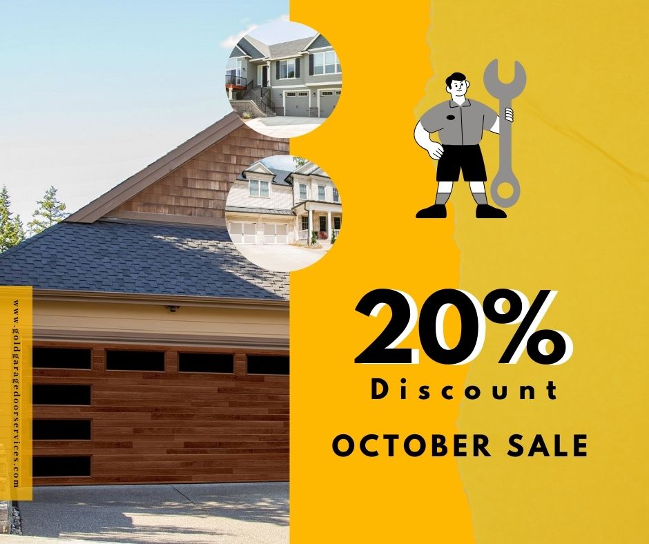🍂🚪 Fall into Savings this October! 🍁✨ We're excited to offer you an exclusive autumn deal – Enjoy a special discount on all garage door services throughout October.