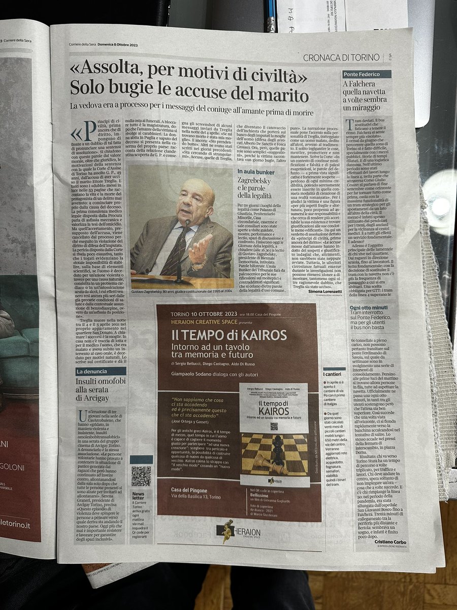 Oggi parliamo di tempo di mezzo e di senso del cambiamento con <a href="/SergioBellucci/">Sergio Bellucci</a> <a href="/SodanoGia/">giampaolo sodano</a> Aldo Di Russo
La buona notizia è che non conosciamo il futuro 
Possiamo immaginarlo e decidere da che parte andare (e da che parte stare)
#kairos #iltempodikairos

heraion.net/?product=il-te…