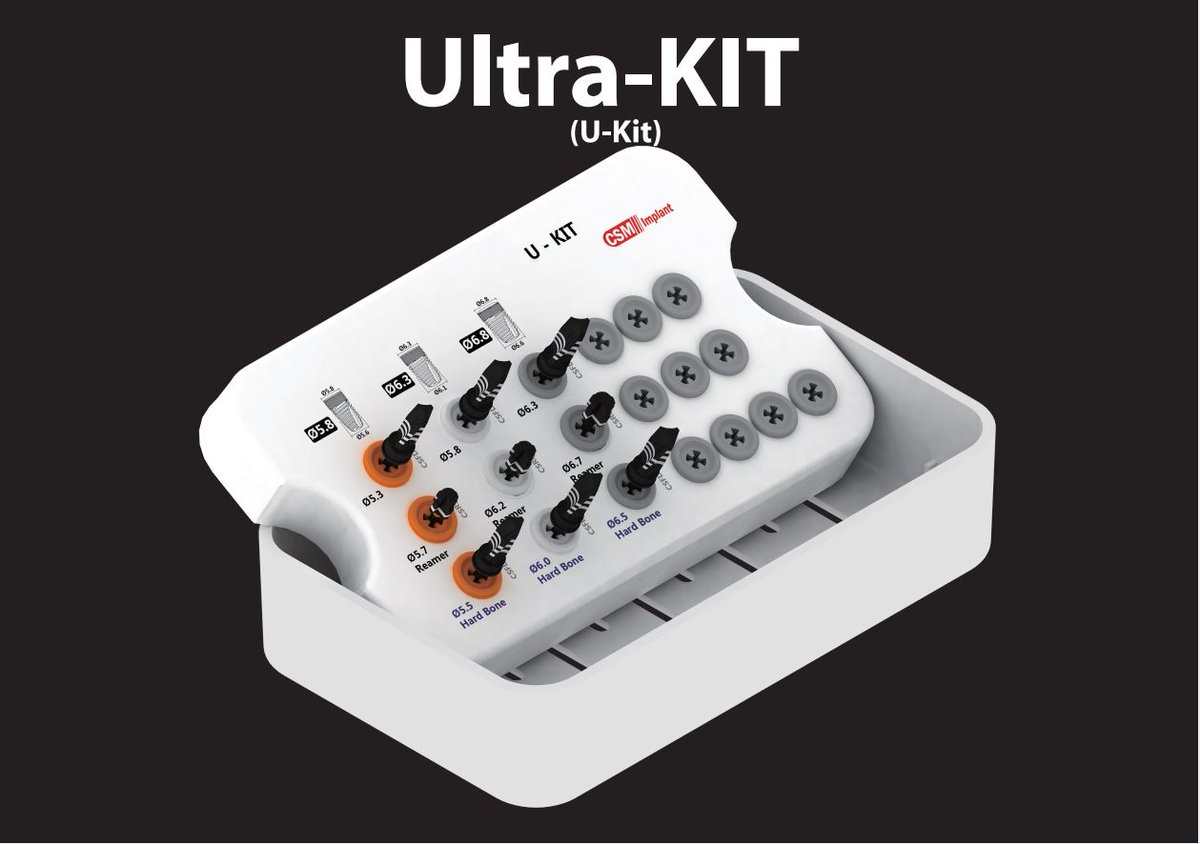 csmimplant's tweet photo. CSM IMPLANT Ultra-Kit 
#manufacturer #manufacturing #koreamanufacturer #dentalimplants #implants #surgicalkits #csmimplantkorea https://t.co/h6wj59wBcC