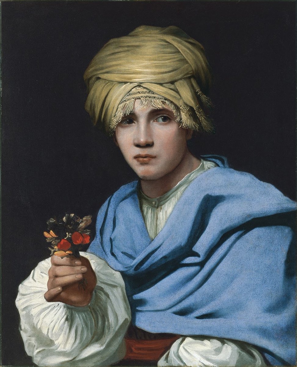 artinsociety's tweet photo. Judging from the great response to yesterday’s post, it seems that many, understandably, weren’t familiar with Flemish painter Michiel Sweerts ~ so here’s his Boy in a Turban Holding a Nosegay (c1660) https://t.co/lC3bvHVm0I https://t.co/smAduszdIN