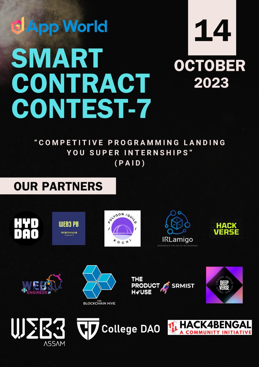 A huge shoutout to our amazing community partners 😎

Your support is invaluable as we grow together🤝
<a href="/hyderabaddao/">Hyderabad DAO</a> <a href="/Web3Panjab/">Web3 Panjab Community</a> <a href="/polygonguildkch/">Polygon Guild Kochi</a> @irl_amigo
<a href="/HackVerseIND/">HackVerseIND</a> <a href="/web3EngAfrica/">Web3EngineerAfrica</a> <a href="/0xsrmist/">TPH SRMIST</a>
<a href="/DaoDeepverse/">DeepVerse DAO</a> @theblock_chive <a href="/Web3Assam/">Web3Assam®</a>
<a href="/collegedao_hub/">College DAO</a> <a href="/hack4bengal/">Hack4Bengal</a>