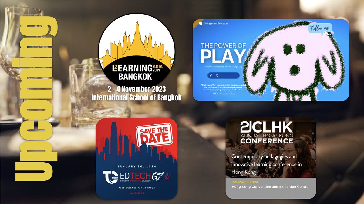 Some awesome PD coming up! @_EdShare @jahardman @21cli @learning2 @edTechEvans @PhuHua #PubPDasia #PubPDglobal