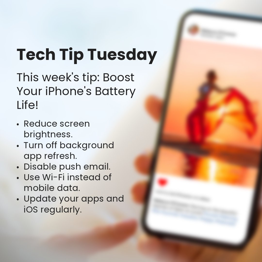 Save battery, stay connected! 💡 #TechTipTuesday #iPhoneTips