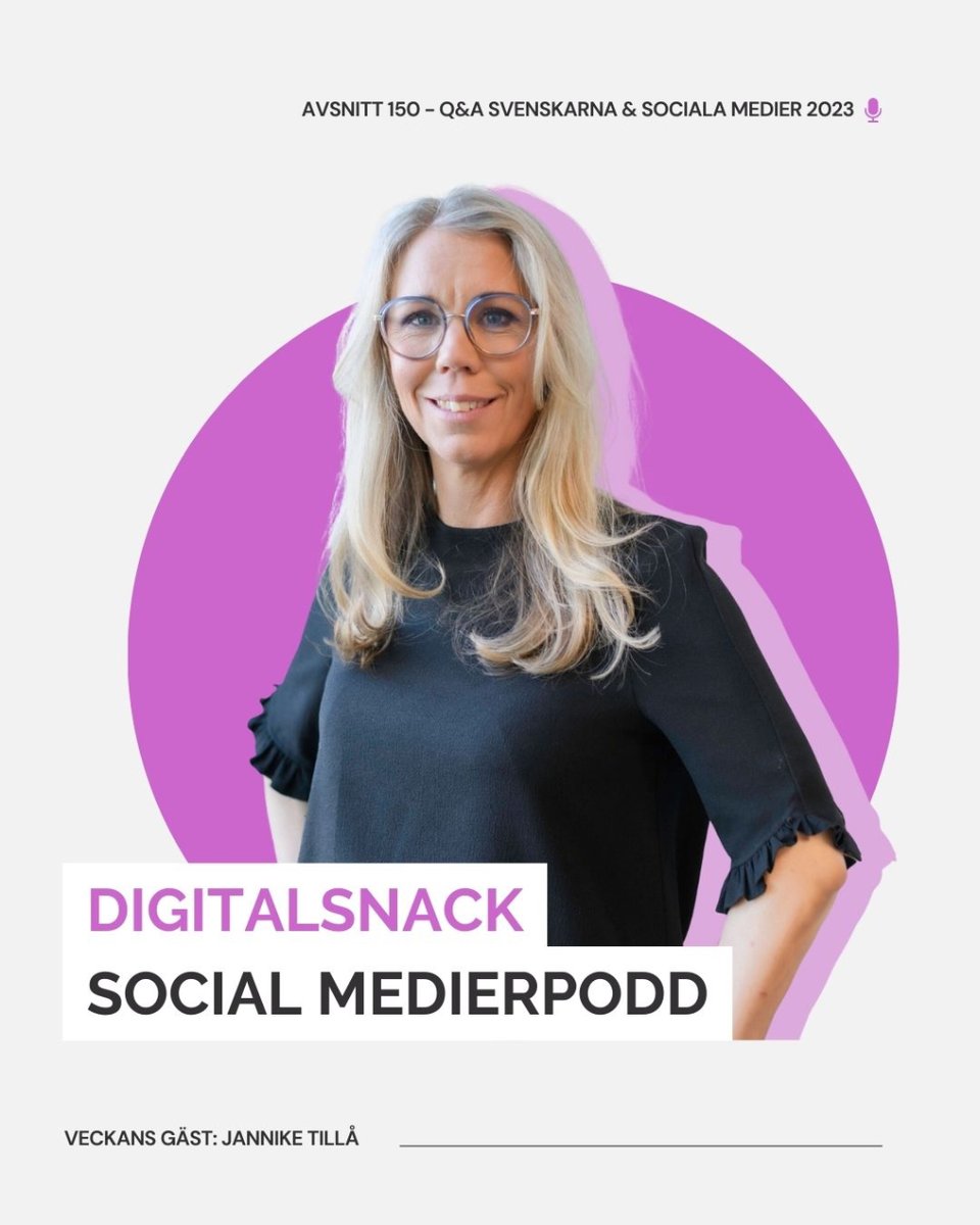 🚨Den är här! Rapporten Svenskarna &amp; Internet från Internetstiftelsen

🎙️Lyssna på podden här: podcasters.spotify.com/pod/show/digit…

🔖Kolla in statistiken på bloggen här: digitalsnack.se/kunskap/insikt…