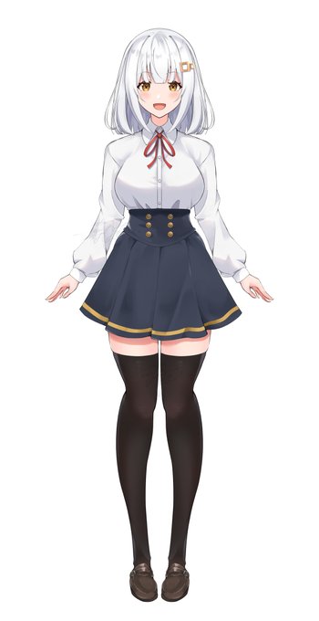 今やること終わらせたらこの立ち絵のLive2Dモデル完成させたい。ほんとに。 