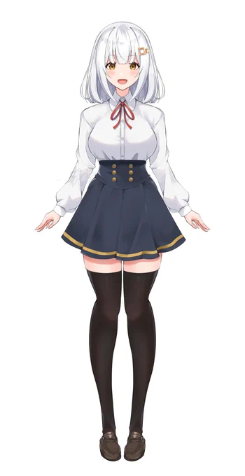 今やること終わらせたらこの立ち絵のLive2Dモデル完成させたい。ほんとに。 