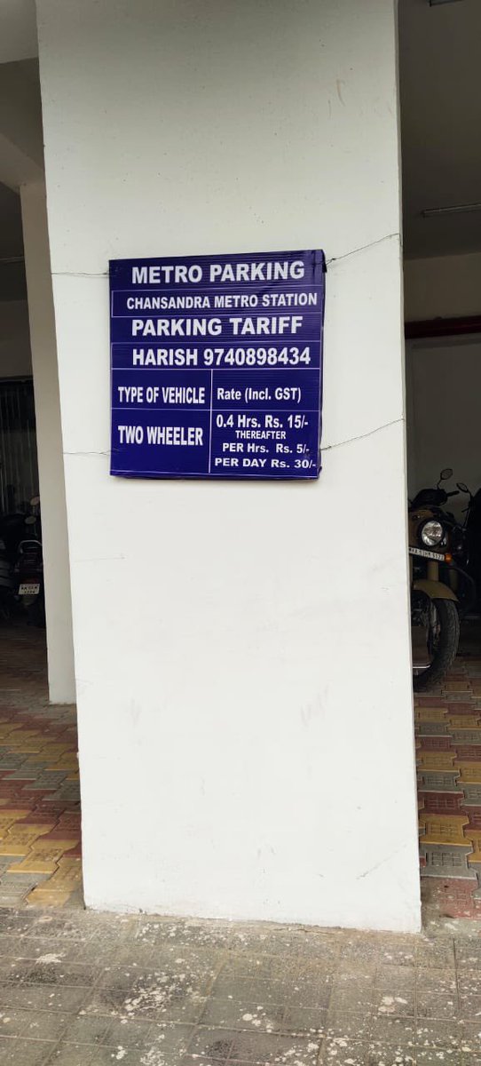 MTF_Mobility's tweet photo. Two Wheeler Parking available in the following Metro Stations and is open for Commuters
Singayyanaplaya
Garudacharpalya
Hoodi
Kundalahalli
Pattandur agrahara
Channasandra

#betterCommute 
@MALimbavali @ArvindLBJP @manoharGABJP @JCREDDYPK @Clementcjayakum @ChristinMP_ @WF_Watcher https://t.co/83wzUm6gE2