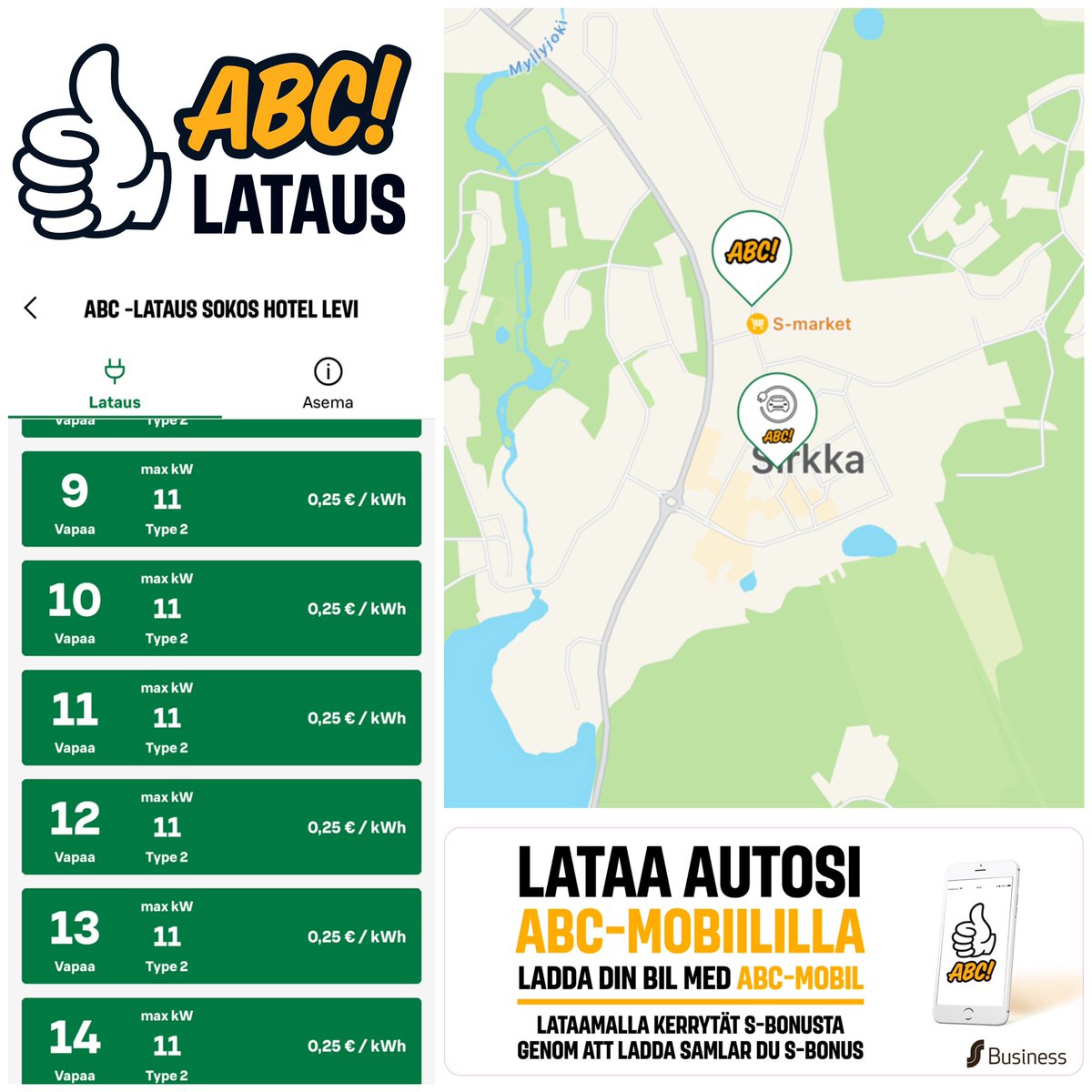 Lisää latausta Leville!
ABC-lataus Break <a href="/sokoshotels/">Sokos Hotels</a> Levi on avattu.

14 kpl peruslataus 11 kW/latauspiste

Latausasema löytyy Toriparkista, eli P-hallista.
Kiitos <a href="/Osuuskauppani/">Osuuskauppa Arina</a> 

T. ABC-lataus, Marko

#abclataus #sähköauto #levi #peruslataus