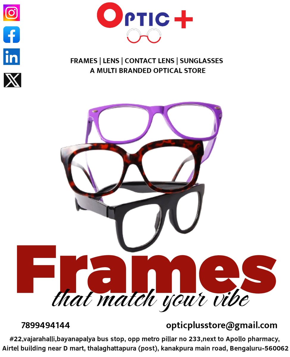 Vibe matching Frames 😁
.
.
.
.
.
.
.
.
.
.
#OpticPlusAnniversary #ClearVisionJourney #EyeStyle #EyewearLove #FashionFrames #Visionaries #SeeingClearly #OpticalAdventure #EyeCandy #AnniversaryCheers #StylishSpectacles #YearOfClarity #CelebratingSight #OpticalMilestone #Glassee