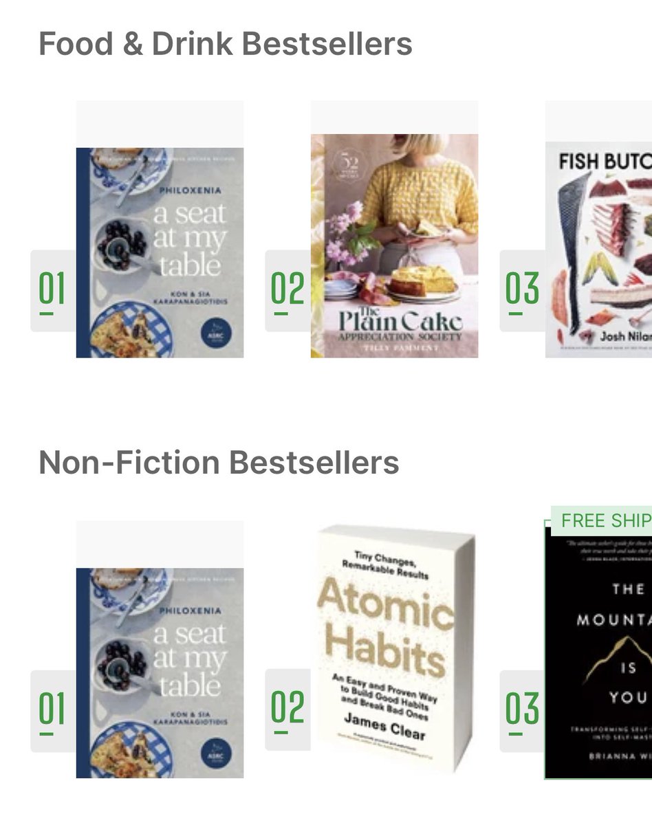 Kon Karapanagiotidis (@kon__k) on Twitter photo Today on <a href="/booktopia/">Tell Me What To Read</a> we are the number 1 book in two categories 🥰 Thanks so much to everyone who has supported our cookbook, my mum and I are so grateful 🙏🏼 Today on <a href="/booktopia/">Tell Me What To Read</a> we are the number 1 book in two categories 🥰 Thanks so much to everyone who has supported our cookbook, my mum and I are so grateful 🙏🏼