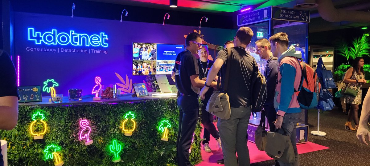 4Dotnet's tweet photo. We zijn er weer @Techorama! Ben jij er ook? Kom dan even langs om kans te maken op de Remarkable 2, en speel het spel om een tof lampje te winnen. #4Dotnet #Techorama https://t.co/RMatkK2UR6