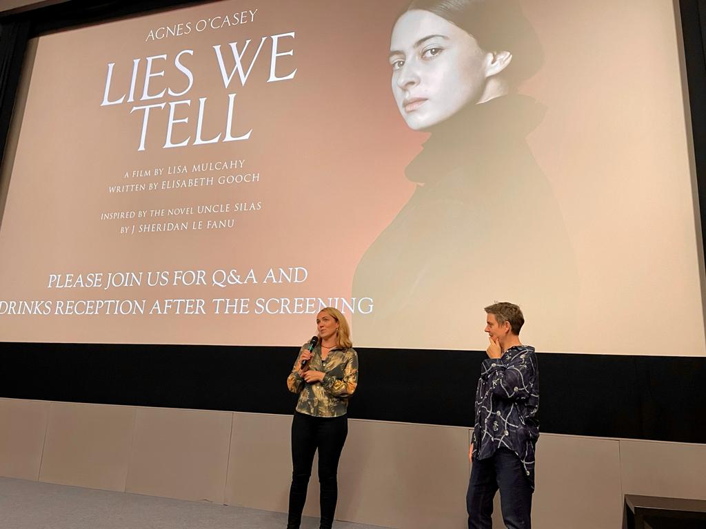 What an amazing reaction from the audience last night for #LiesWeTell preview in association with @IFTA & @WFTIreland Thanks to @deirdremolumby for hosting Q&A with director @Lismulcahy 🙏 #LiesWeTell in cinemas THIS FRIDAY