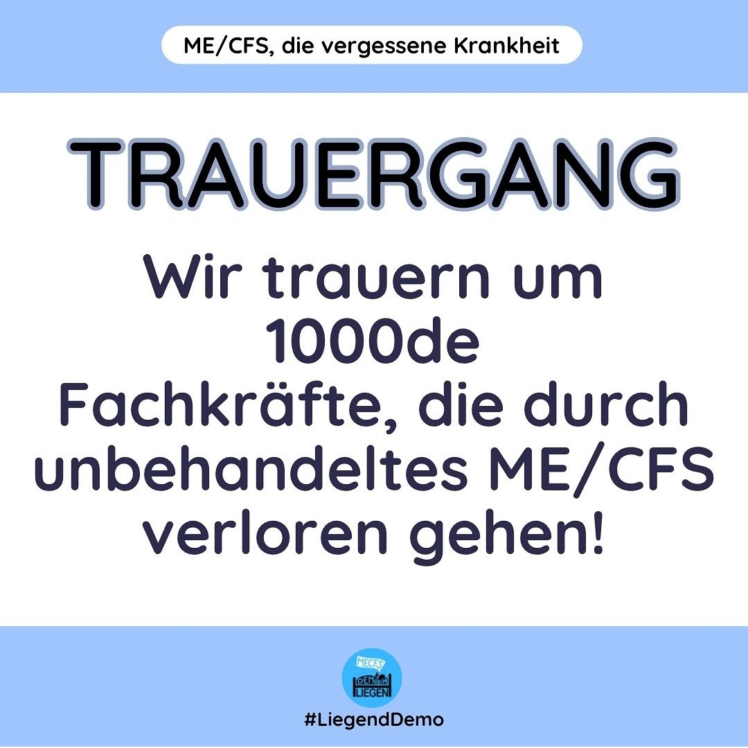 LiegendDemo's tweet photo. !B
Schätzungsweise über 60% der an #MECFS erkrankten Menschen sind #arbeitsunfähig (Quelle: Dt. Gesellschaft für ME/CFS)
Sie fehlen als Kolleg*Innen, als Freund*Innen, als aktiver Teil der Gesellschaft. Arbeitsunfähigkeit kann sehr isolierend und schwer zu kompensieren sein, ⬇️ https://t.co/gFyTOHJZGK