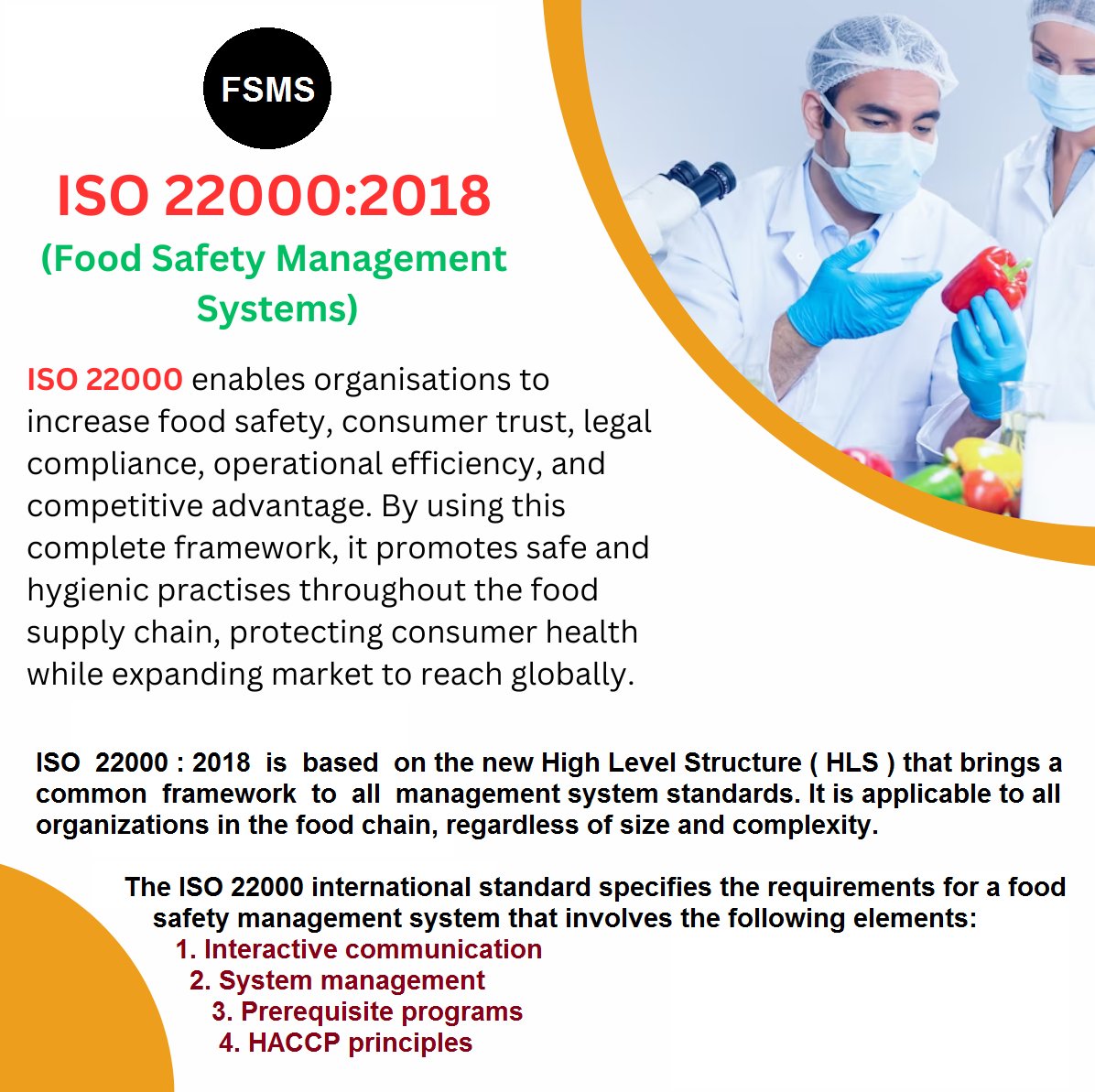 IQMSGlobal's tweet photo. ISO 22000 can help ensure the safety of the food products,with interactive communication, system management HACCP principles.
https://t.co/stIgdkCThv
#ISO22000:2018
#FoodSafetyManagementSystems
#FoodSafetyManagement
#HACCP
#FSMS https://t.co/cfjffT1wIH