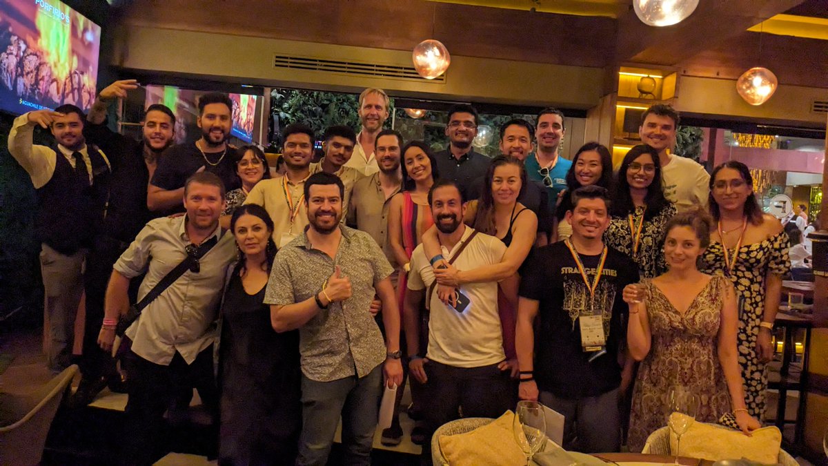 ubicomp's tweet image. Take a look at some of the beautiful faces from the organization committee behind #UbiComp2023 #ISWC2023. The main conference starts today! Make sure you find the time to soak in the best of #Cancun . 🩵