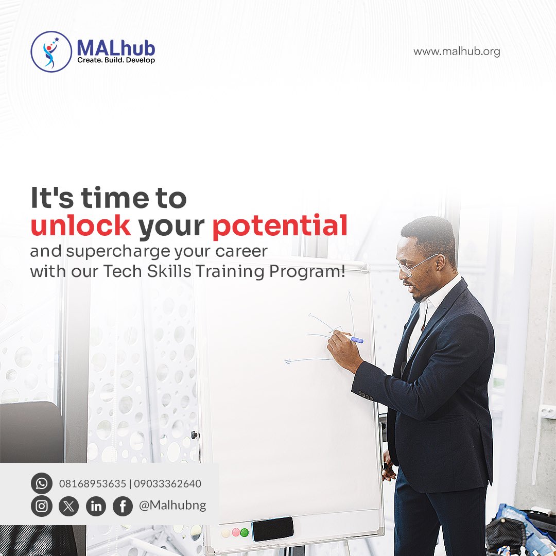malhubng's tweet image. Don&apos;t wait any longer to reach your full potential! Your dream career is just a click away. Visit our website to explore our program and take the first step toward an exciting future in tech!

#malhubRelearn #techSkill #tech