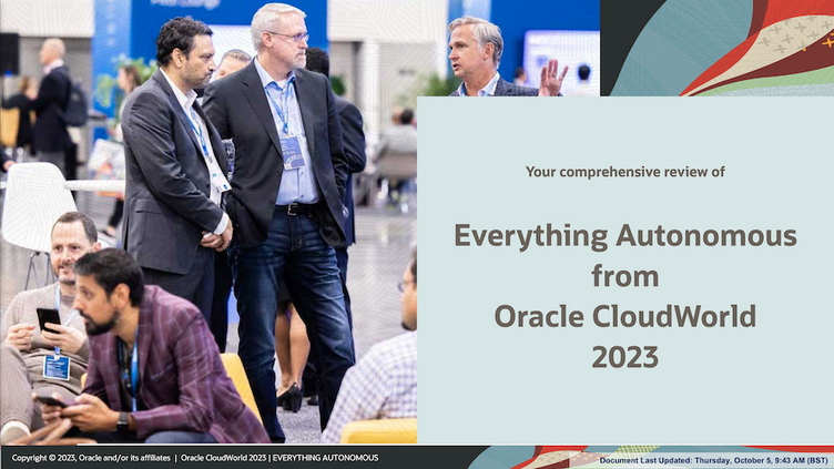 Download my my free review of rverything Autonomous at Oracle CloudWorld 2023 
linkedin.com/pulse/free-rev… 

#CloudNative #Oracle #CloudWorld #Database