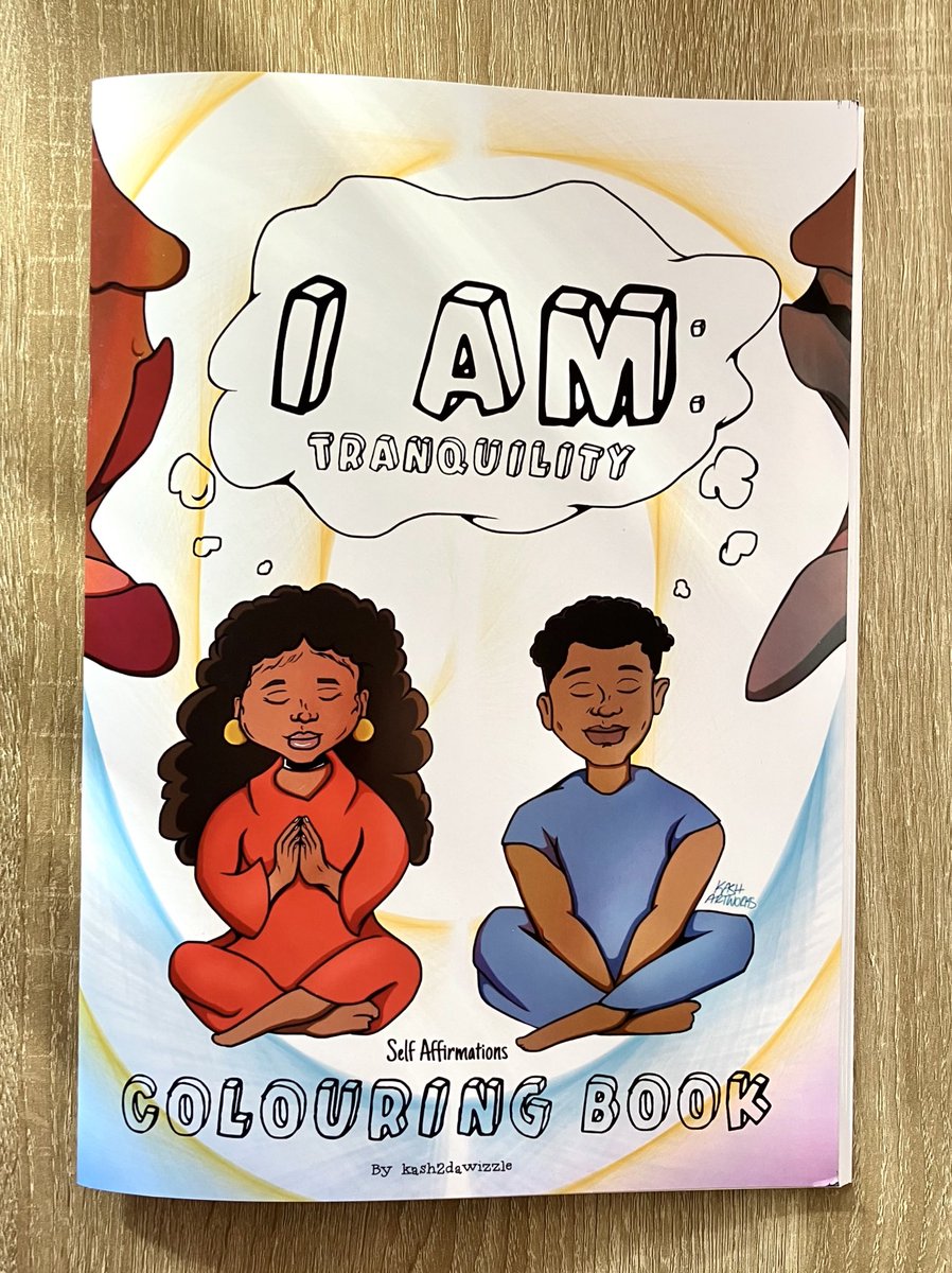 Here it is!!

I AM: Tranquility - Self Affirmations Colouring Book #kashartworks 
🎨🙏🏾🖤 

For black girls, boys, men & women 

Sizes: A4 & A5

Link in bio! (International Shipping ✈️) 

#blackhistorymonth2023 #blackandproud #blackhistorymonth #blackhistorymonthuk #bhmuk #bhm