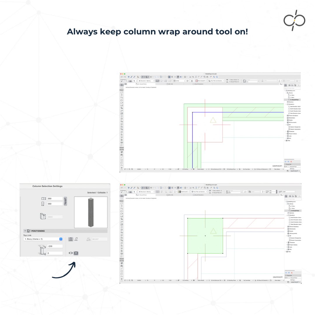 dimensionplus1's tweet image. To streamline your workflow, avoid typical architectural mistakes.
Part 2
@GRAPHISOFT 

#dimensionplus #architecture #professionals #industry #aec #BIM #archicad #softwares #technology #architects #followformore #design #mumbai #ahmedabad #trending #2d #3d #archicad27 #new