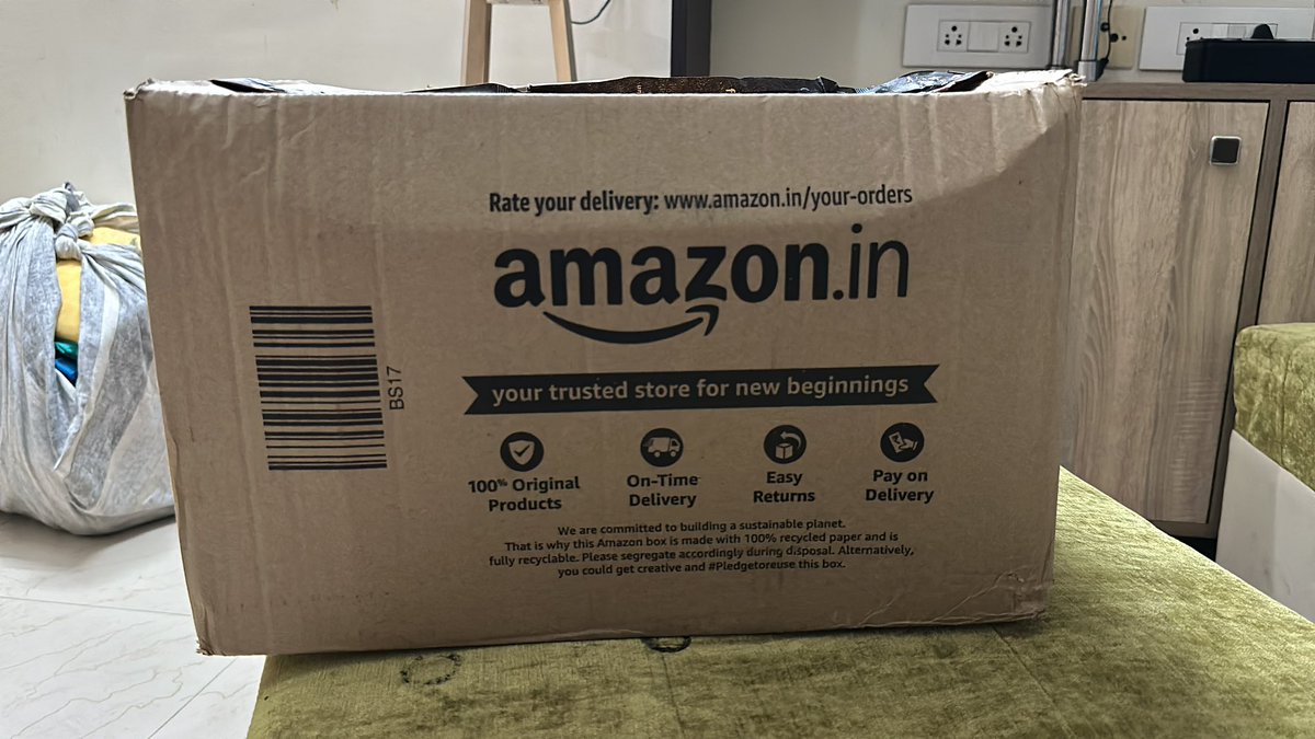 manojprabakaran's tweet image. I am going to Reuse this box 📦 #Pledgetoreuse @amazonIN #bigbilliondays2023
