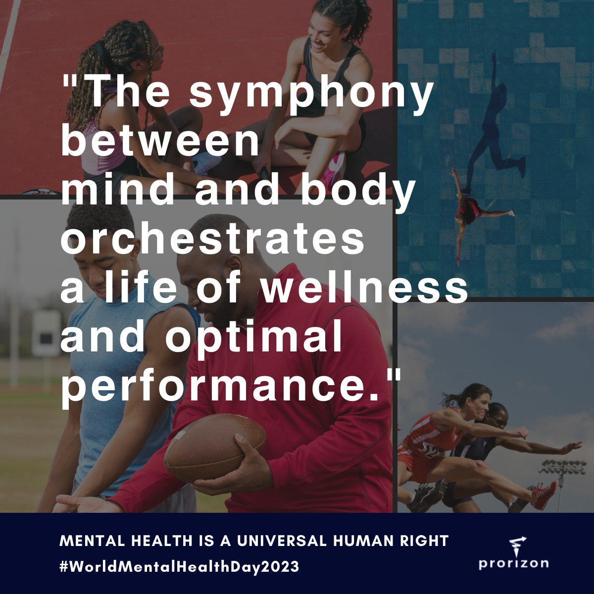 On World Mental Health Day, we'd like to acknowledge the holistic mind and body approach needed in sports. It's not just about physical prowess. The symphony between mind and body orchestrates a life of wellness and optimal performance. #WorldMentalHealthDay #RedefineHealth