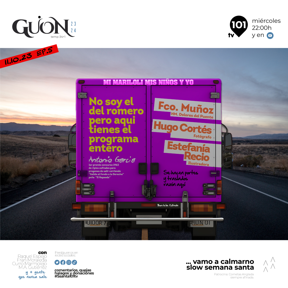 Como la semana es cortita y habrá quien se pille puente (habrá), adelantamos la comunicassssión del programa de mañana. Relájense y pongan el automático porque se viene ¡Hilo!