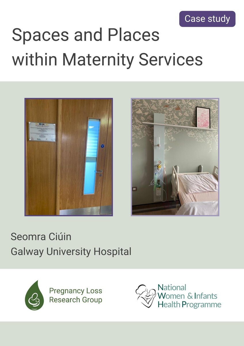 📗 Spaces & Places Case Study 🏥 Galway University Hospital: Seomra Ciúin 🔗 pregnancyandinfantloss.ie/galway-univers… @helenbyrnes3 @saoltagroup #BereavementCare #BereavementStandards #PregnancyLoss #BLAW