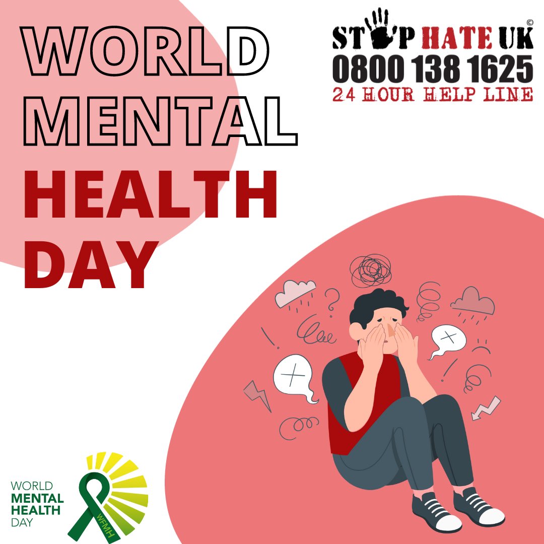 stophateuk's tweet photo. We know firsthand the long term impact Hate Crime can have on a person’s mental health.
Our helpline is much more than a reporting service, our dedicated team are here to offer emotional support too.
Please never suffer in silence - we are here ☎️
#WorldMentalHealthDay #WHMD https://t.co/YRY7bn3KjC