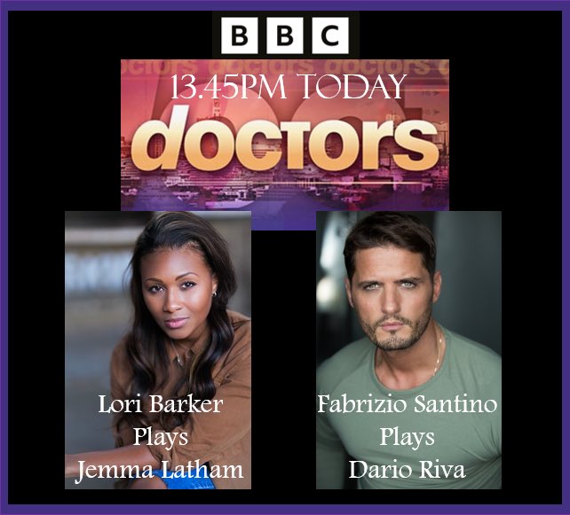 On DOCTORS today <a href="/TheFabSantino/">FAB SANTINO</a> &amp; <a href="/LoziBiz/">Lori Barker</a> <a href="/BBCOne/">BBC One</a> <a href="/DoctorsBBC/">Doctors (BBC)</a> <a href="/BBCiPlayer/">BBC iPlayer</a>