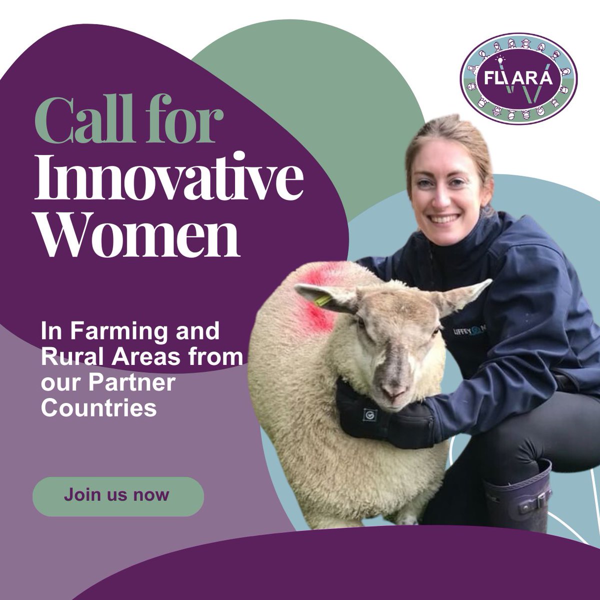 🌾 Calling All Innovative #WomenInAgriculture and Rural Areas!

🟣If you're a rural woman driving change in #Agriculture or #RuralAreas, we would like to hear from YOU!

🌟 Ready to make a difference? Click now: fliara.eu/call-for-innov…