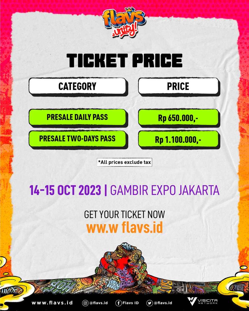 detikhot's tweet photo. #FLAVS Unity segera hadir! Catat tempat & tanggalnya; 14-15 Oktober 2023 di Gambir Expo Kemayoran! Yuk, kita seru-seruan bareng para musisi hip-hop, soul dan r&b nasional & mancanegara! Sampai jumpa di #FLAVSUnity! https://t.co/oEjZLznOsN