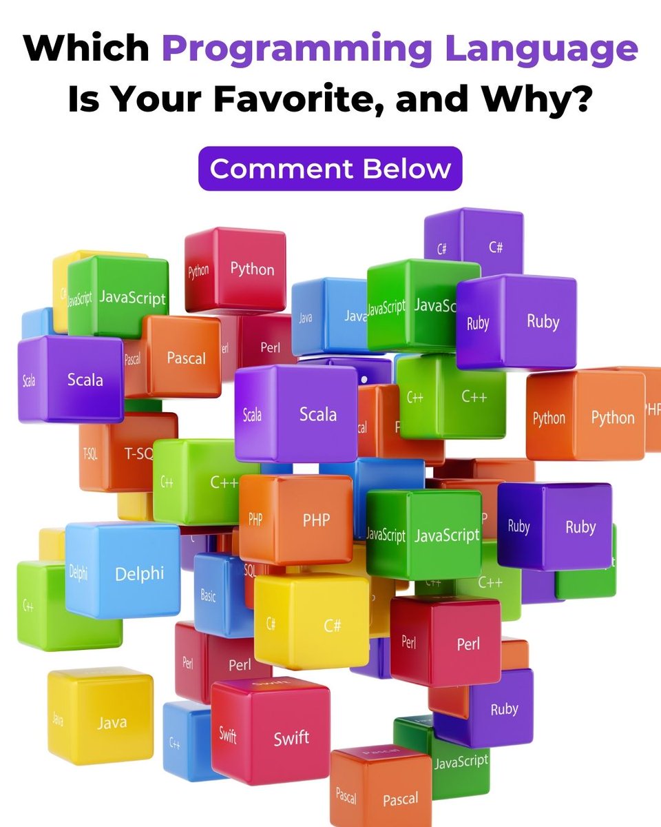 colan_infotch's tweet image. Calling all coders! Share your love for programming. Which language do you adore? Tell us your reasons!
#ProgrammingLanguage #FavoriteCodingLanguage #RashmikaMandanna #PAKvSL #GitexImpact #GITEXGLOBAL #ShubmanGill #IsraelPalestineConflict #RulesRanjan