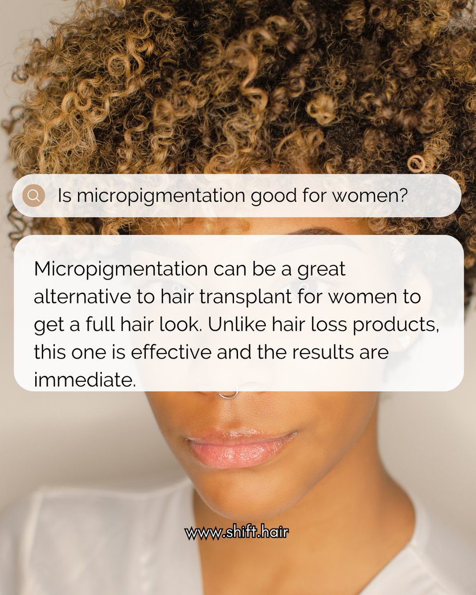shifthairtr's tweet image. Is micropigmentation good for women?

#scalpmicropigmentation #micropigmentation #smp