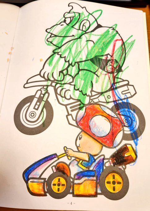 3歳児と塗り絵 
